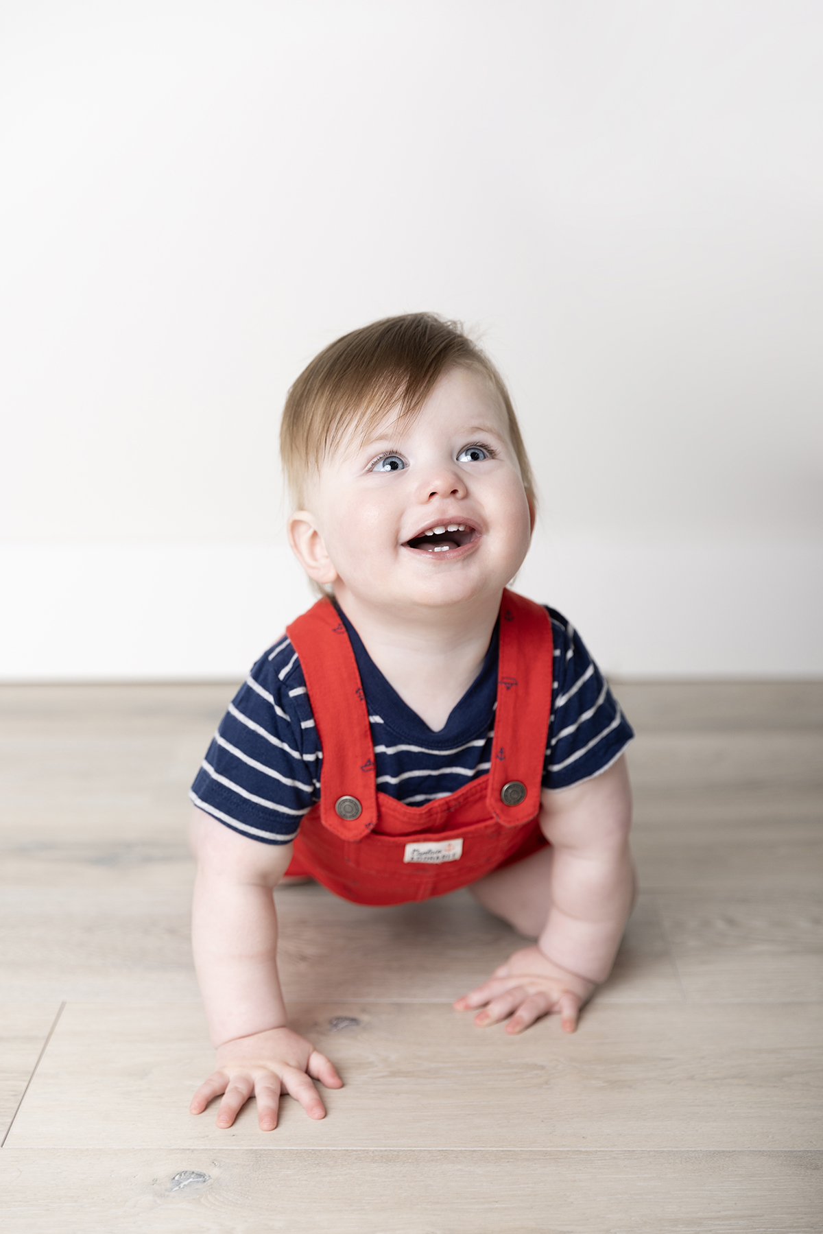 happy baby portrait