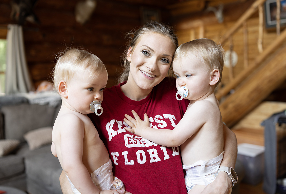 Mama and her twin boys