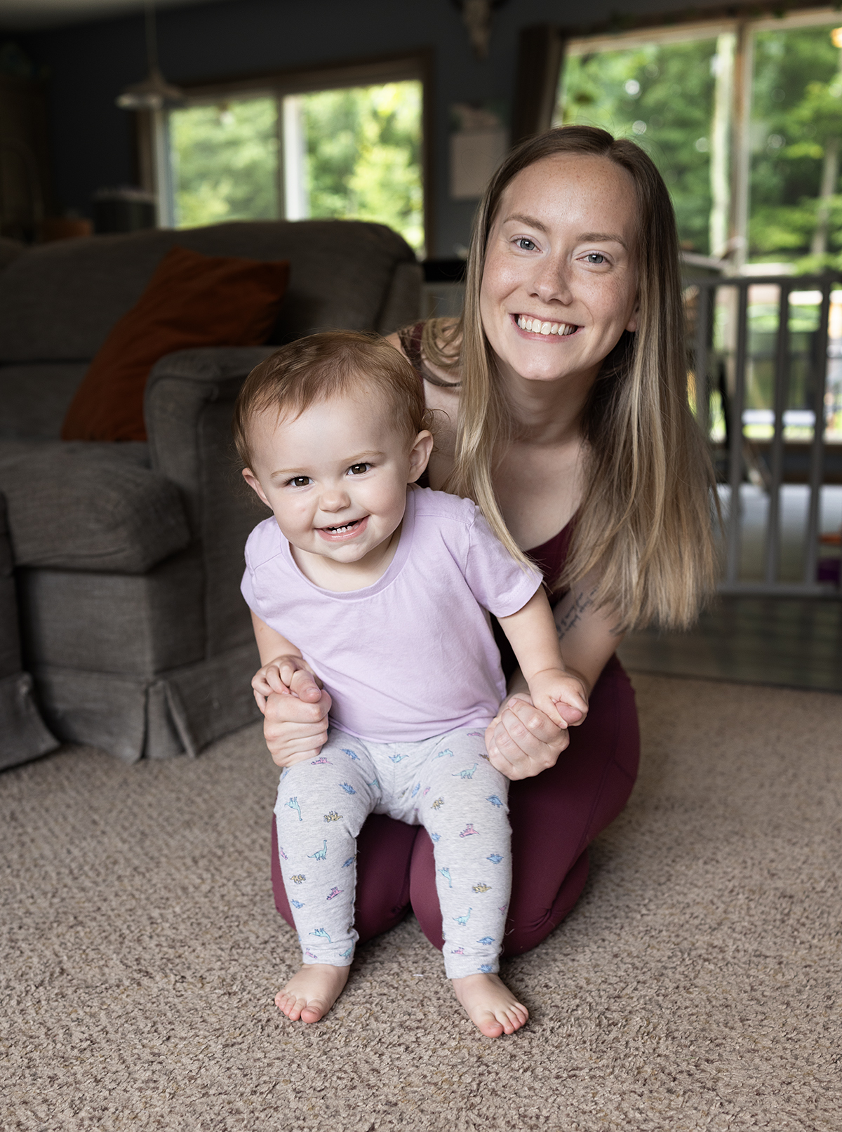 Mommy and Me in-home session twin cities photographer