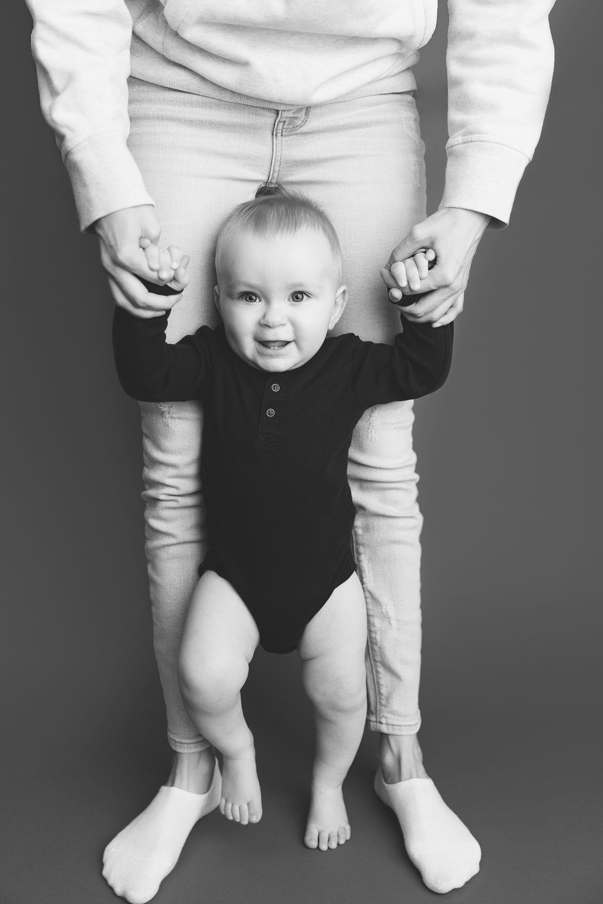 Mom & me photoshoot classic black and white