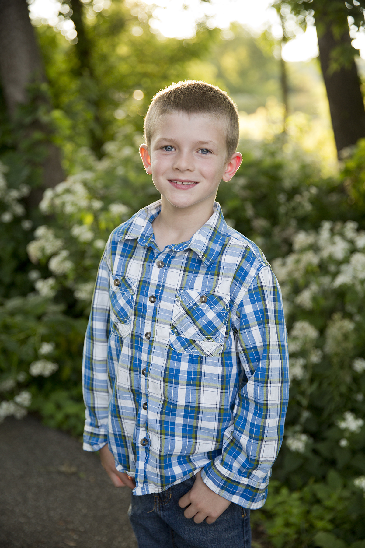 8 year old photo session at West Medicine Lake Park