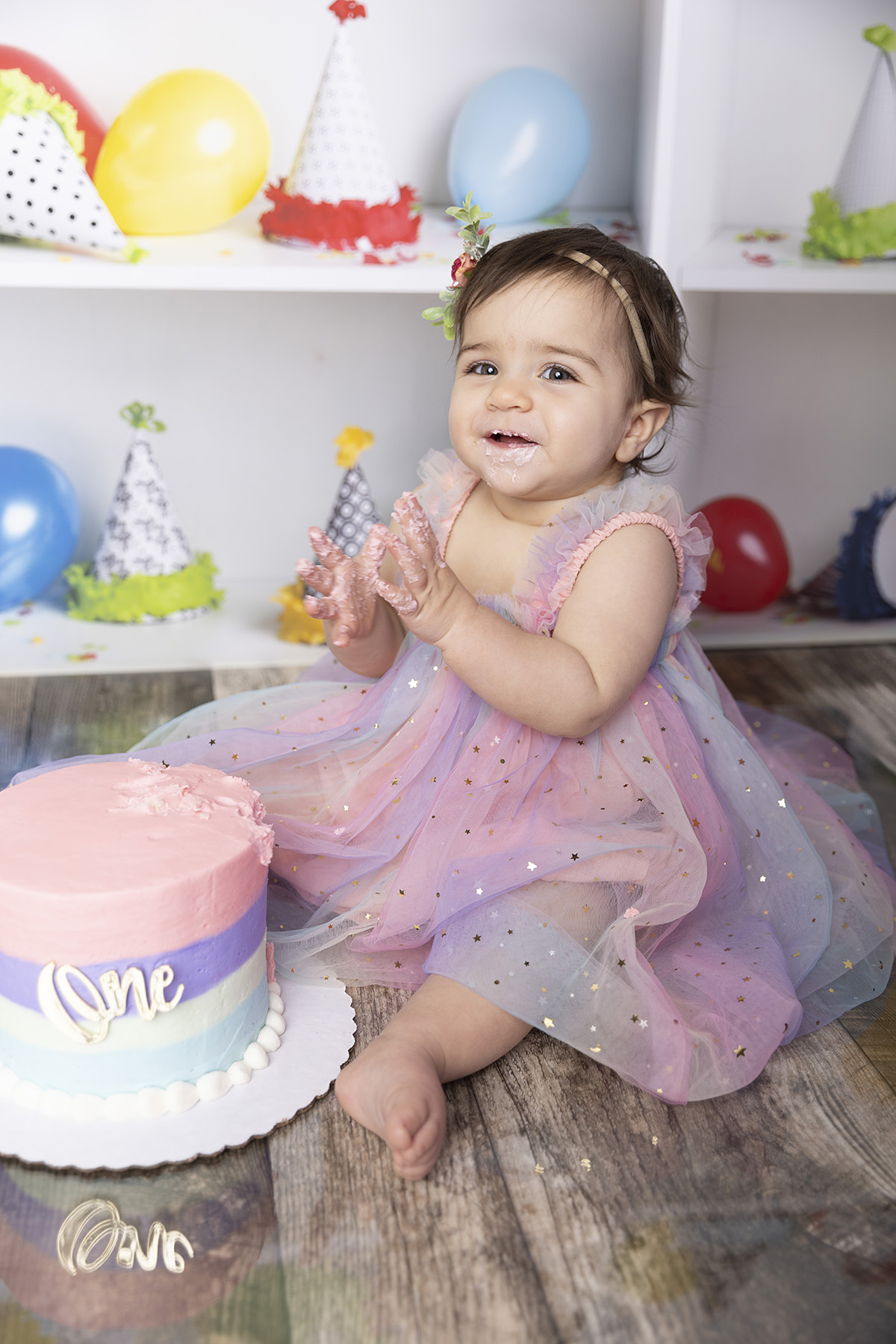 one year cake smash session minneapolis