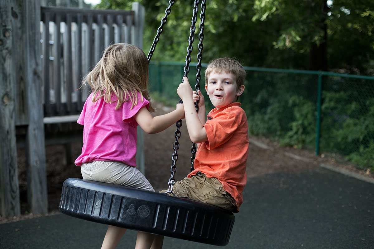family at the park