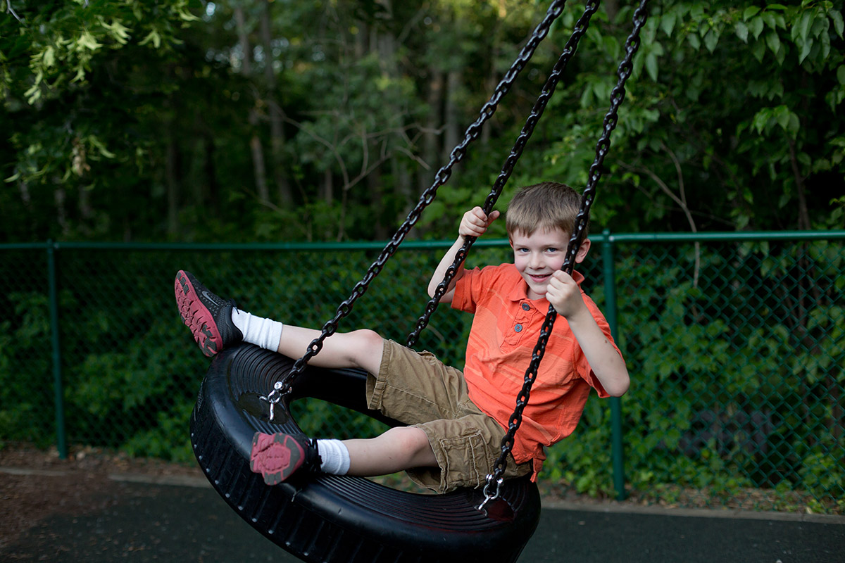 Little boy enjoying childhood moments
