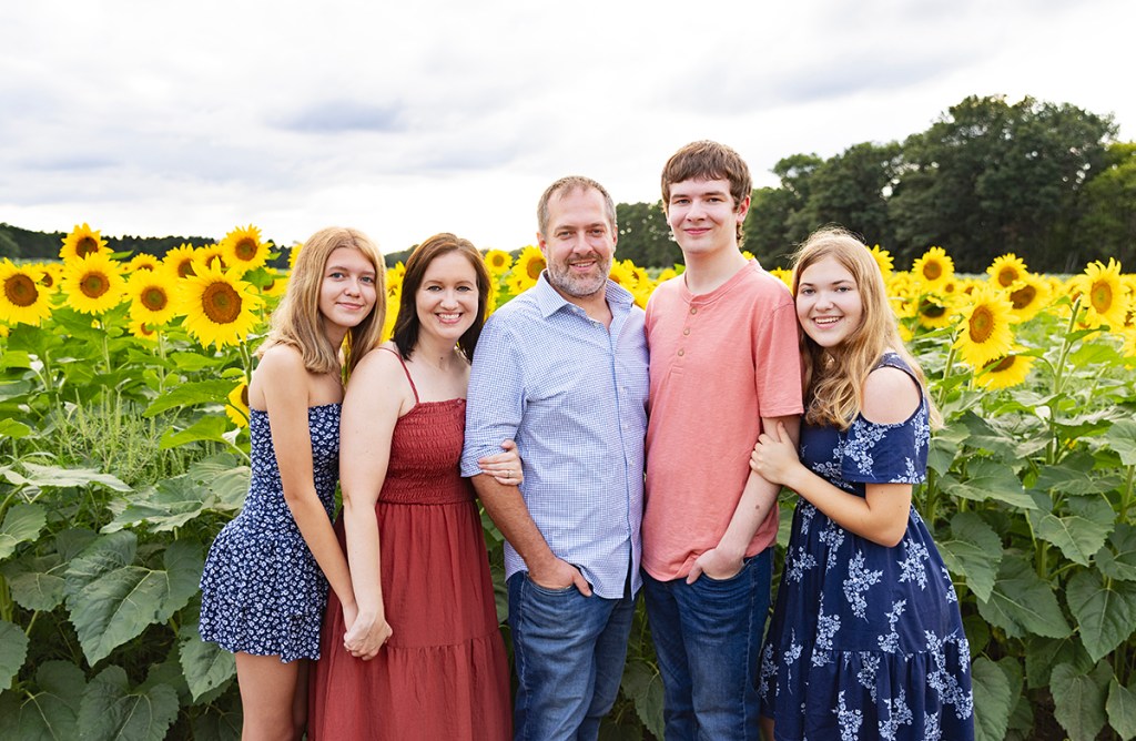 Green Barn Garden Center Sunflower field family session