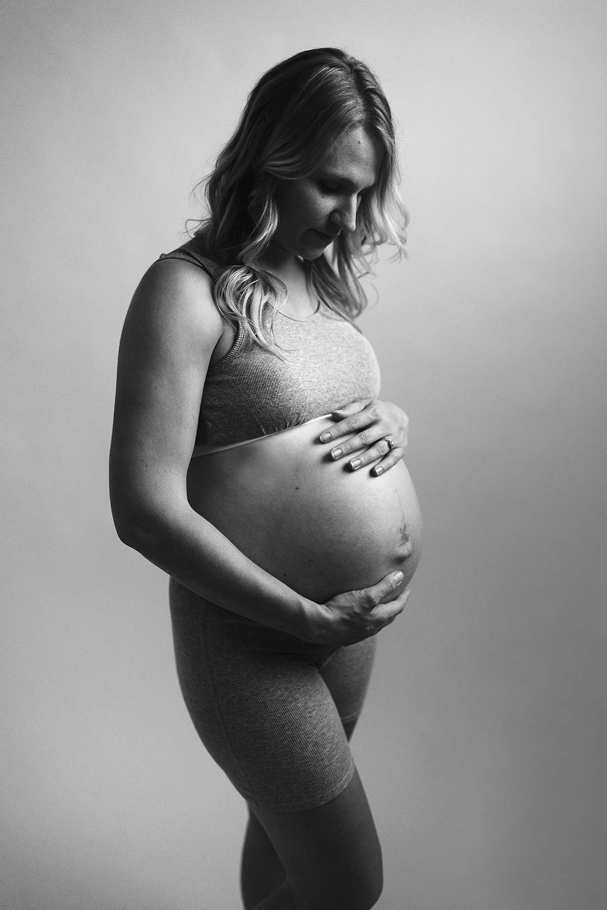 black and white documentary maternity minneapolis